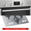 Spares2go Control Knobs/Dials for AEG Oven Cooker & Hob (Pack of 2 + Adaptors, Silver)