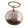 A Silver Dream 1962 English Shilling Coin Keyring