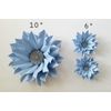 3D Paper Flower Wall Decor Set Of 3(Light Blue)