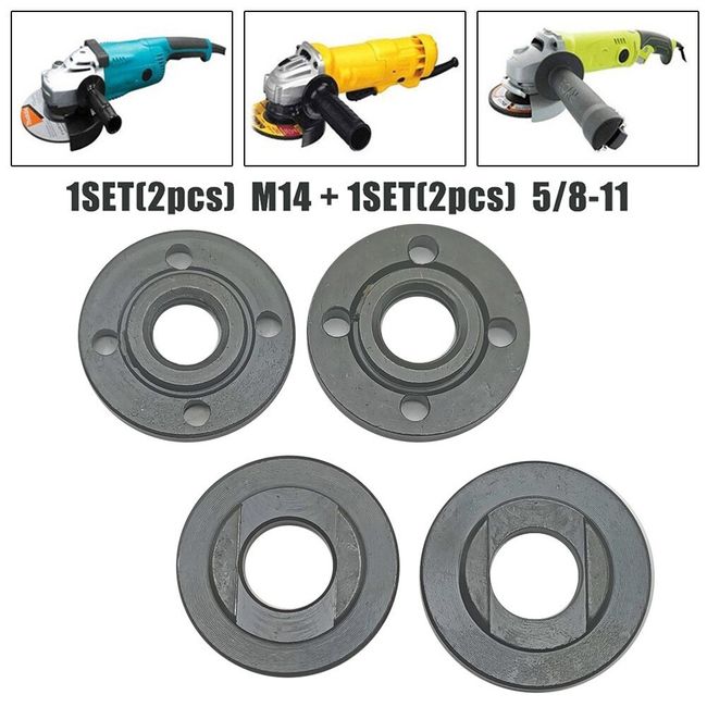 4pcs Angle Grinder Flange Nut 5/8-11 Inner Outer Lock Nuts For