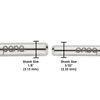 PANA 1/8" Shank Size -  Smooth Top Large Barrel Nail Carbide Bit - Medium