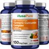 Turmeric Curcumin Complex  4,500 mg Per Capsule, with Black Pepper.