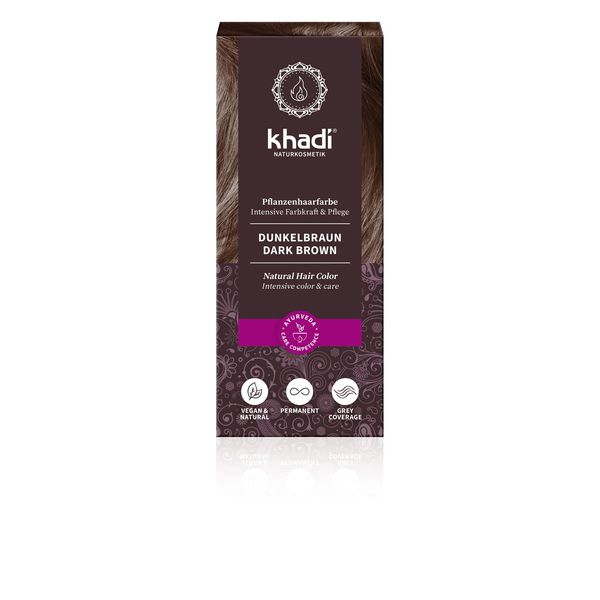 Khadi Bio Hair Colour DARK BROWN - 100g