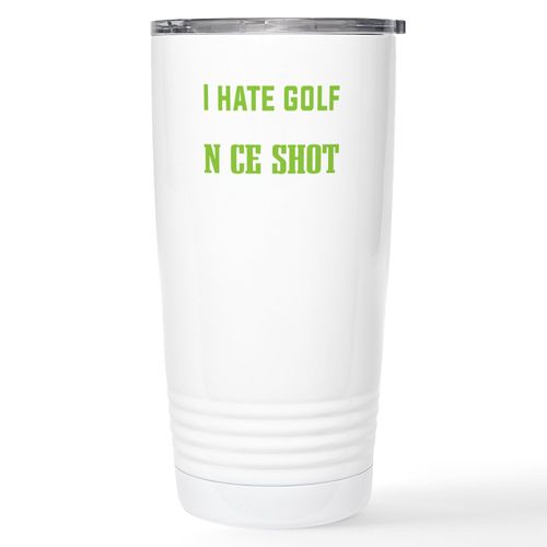 CafePress Golf Ball Nice Shot I Love Golf Golfer Golf P Mugs 20 oz. Insulated Stainless Steel Coffee Tumbler