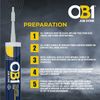 OB1 Multi-Surface Construction Sealant & Adhesive, Clear, Gel, Weather Resistant, Waterproof, Twin Pack