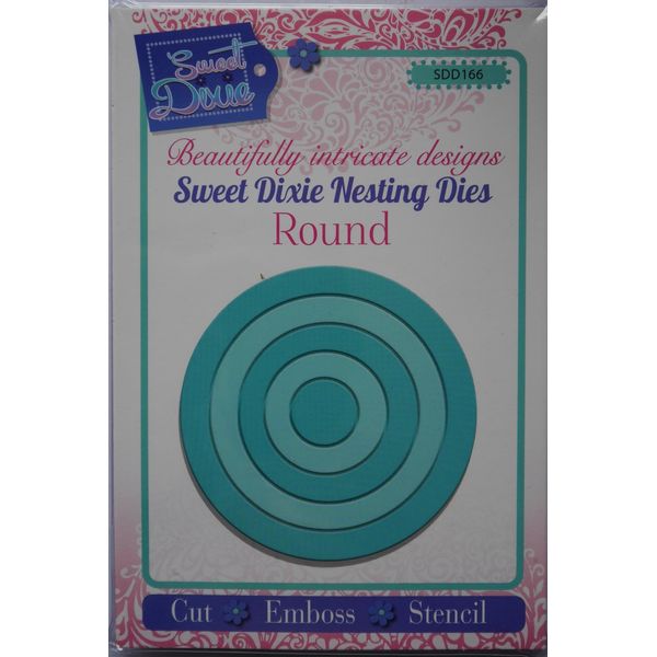 Sweet Dixie SDD166 Nesting Round Die, Grey , 23.3 x 14.7 x 1 cm