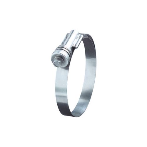 Ideal-Tridon Flex-Gear 47 Series Stainless Steel 300 Constant Tension Worm Gear Hose Clamp, 20 SAE Size, Fits 3/4 - 1-1/8" Hose ID, 20 mm - 44 mm Hose OD Range (Pack of 10)