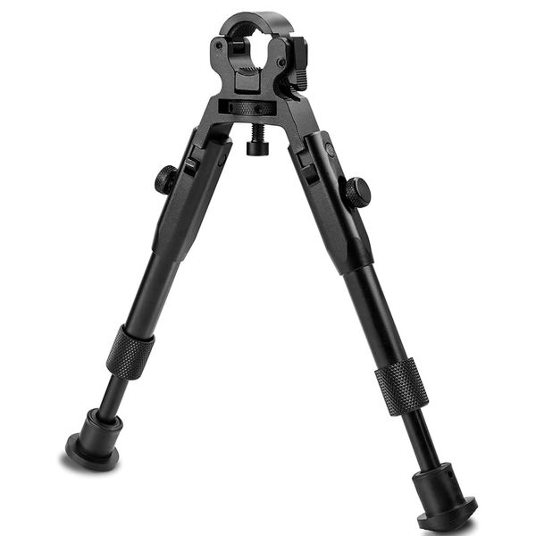 JINSE Clamp-on Bipod, 6.2-6.7 Inches Universal Barrel Bipod, Foldable Lightweight Bipod, Barrel Size: 0.4 to 0.7Inches