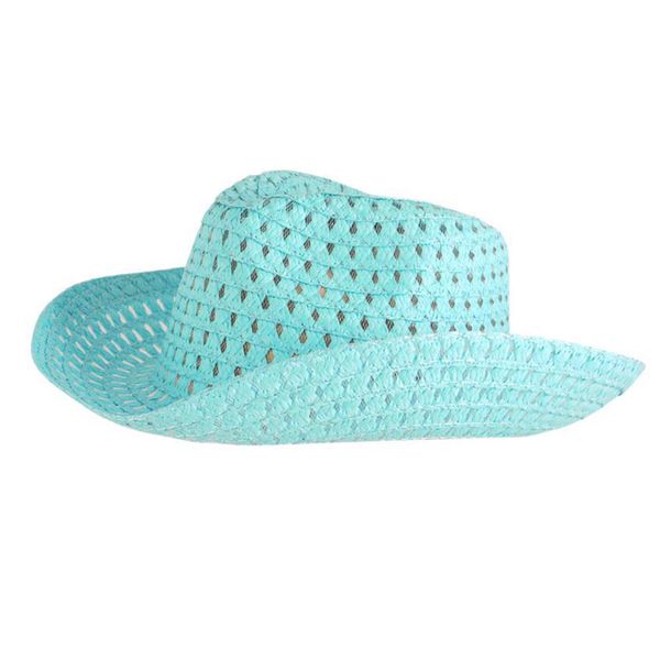 Widdle Gifts Children's Easter Bonnet Woven.Spring Summer Hat Easter Hat (Blue Cowboy 1052)