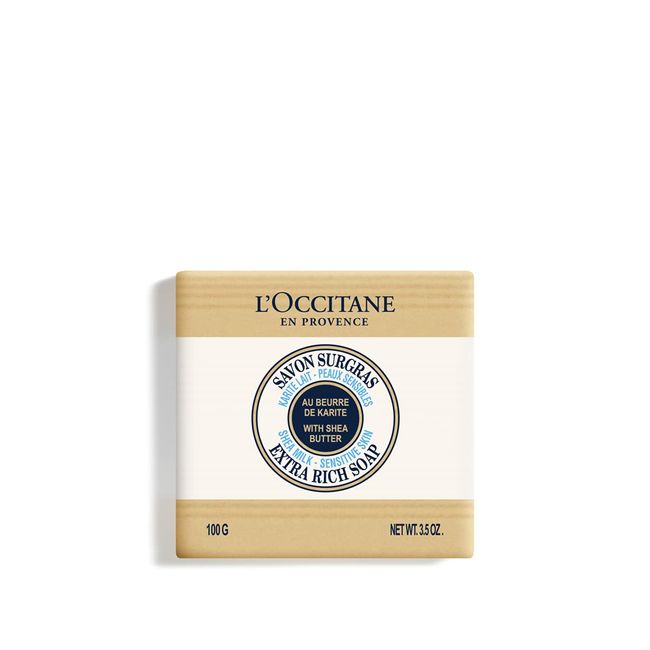 L'Occitane Shea Soap, Milk, 3.5 oz (100 g), Soap, Women's, Men's, Babies