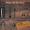 21 Pcs Professional Cocktail Shaker Set 25oz Martini Shaker Bar Tools Bar Set
