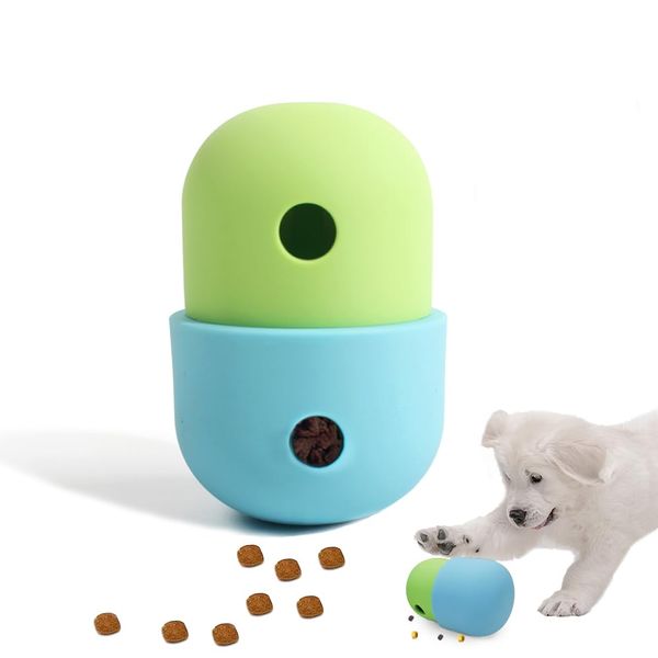 BSISUERM Pet Puzzle Toy Dog Treat Dispensing Cute Puppy Small Medium Dogs Interactive Chase Toy Pet Funny Enrichment Toys Food Ball for Dog Playing Training Slow Feeder Bowls