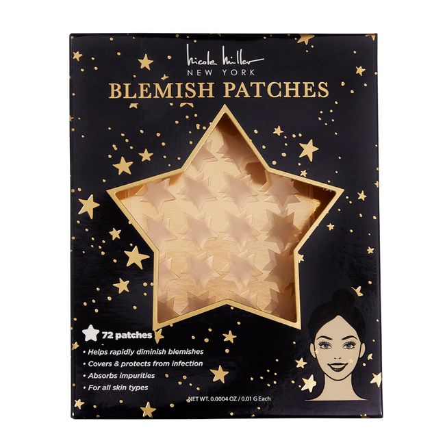 Nicole Miller Blemish Patches - 72 Count | Rapidly Diminishes Blemishes | For All Skin Types | Star Shape Design