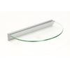 12 in. Essentials Half Round Clear Glass Shelf Kit