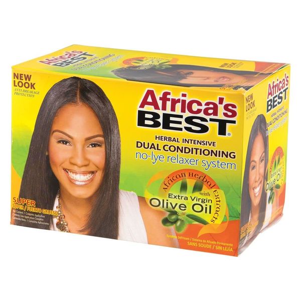 Africa's BEST No-Lye dual conditioning relaxer system super