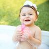 Lurrose 2pcs Unicorn Shower Loofah Exfoliating Mesh Shower Ball Pouf Kids Bath Sponge Body Cleaner Deep Cleaning Loofah Bath Sponge