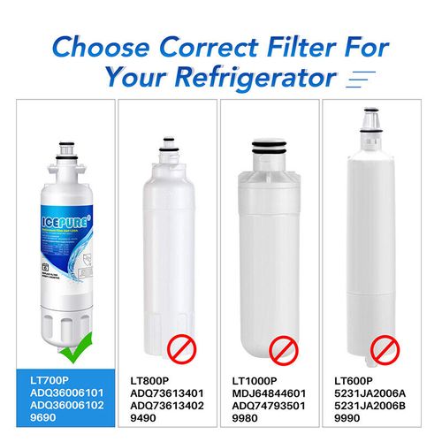 Fit For LG LT700P RWF1052 WF-LT700P KJ700  WF700 PH21410 Water Air Filter 3 PACK