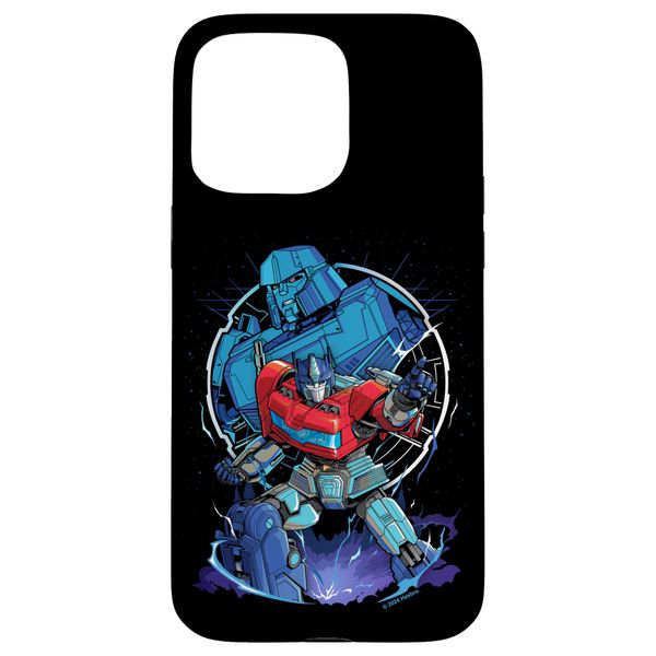 iPhone 15 Pro Max Transformers One Iconic Optimus Prime And Megatron Poster Case
