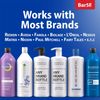 Universal Shampoo and Conditioner Pump for 1L Bottles, 2-Pack, White