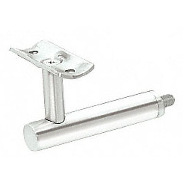 Polished Stainless Long Arm Malibu Series Post Mounted Hand Rail Bracket