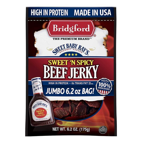 Bridgford Sweet Baby Ray's Sweet N Spicy Beef Jerky 6.2oz, 6.2 OZ