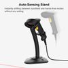 Inateck Bcst 33 1D Automatic USB Barcode Scanner Handheld Or Free Handheld Bar Code Reader with Intelligent Bracket for Automatic Detection