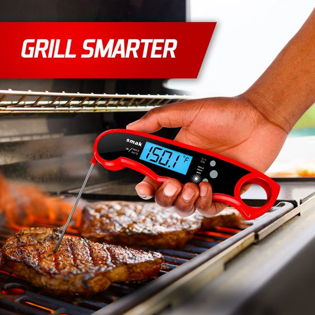 Instant Read Meat Thermometer For Grill And Cooking (black)
