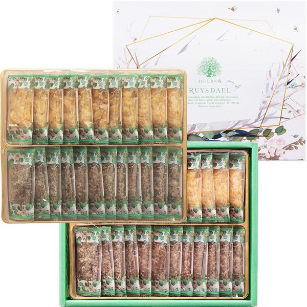 Roushino no Mori (Reussdahl) Gift for Sweets, Sweets, Delicious Forest Gift (OMP) Petit Chocolate Leaf x 24, Petit Leaf x 22