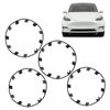21 Inch Wheel Rim Protector Guard, Scratch Hubcap Patch, ABS Material, Stylish Design, Easy Installation with Splicing Fasteners (Matte Black)