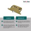 KOTARBAU 5907465905282 Mortice Lock, Brass, 72/45