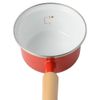 Fuji Enamel IH Compatible Mini Saucepan 12cm White with Poly Lid