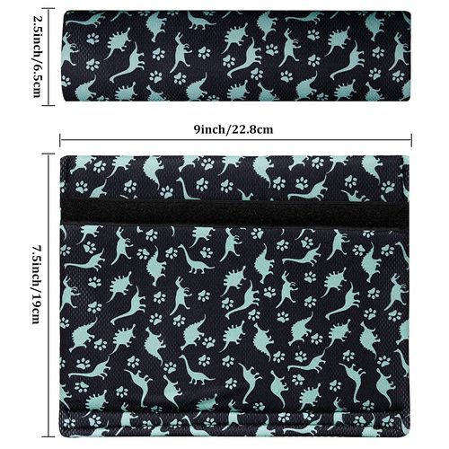 Maridergo 2 Pack Dinosaur Seat Belt Covers Car Seat Belt Pillow for Kids and Baby, Toddlers Seat Strap Covers, Soft Car Seat Straps Shoulder Pads for Head Neck Shoulder Protect