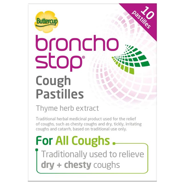 Bronchostop Cough Pastilles - For the Relief of Any Cough - Pack of 10