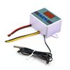 CENPEK 2 PCS W3001 Digital Temperature Controller Thermostat Temperature Controller Module with Waterproof Sensor AC110V-220V