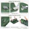 Memory Sleeping Pad, 3.1" Ultra-Thick Sleeping Mats for Camping, Easy Inflate&De