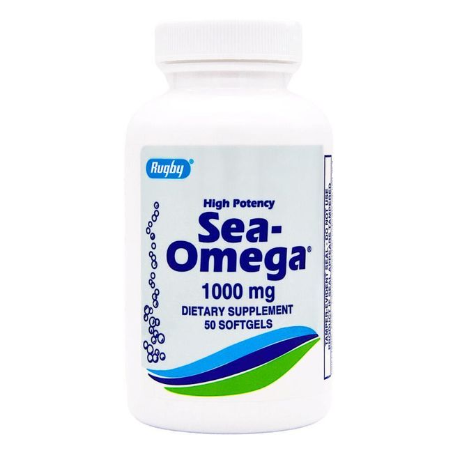 Rugby Sea-Omega 1000 mg Dietary Supplement High Potency - 50 Softgels