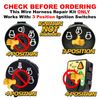 Key Switch Wire Harness Connector Pigtail fits Stihl RZ142 42" Zero Turn Mower