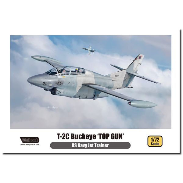 Wolf Pack Design 1/72 US Navy T-2C Buckeye Top Gun Plastic Model WOLWP10013