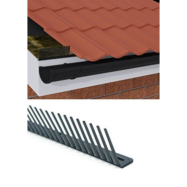 50 Pack Bird Comb Roof Tile Eaves Gap Filler 1 Metre Long Roofing Fascia Filling by Timloc