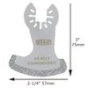 XXGO 8 Pcs Oscillating Multi Tool Diamond Segment Swing Grit Grout Blades XG8001S