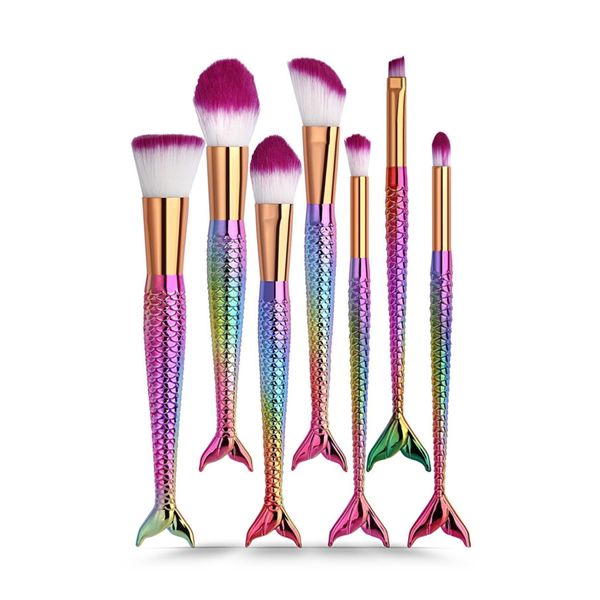 7'li Balık Fırça Seti - Fish Tail Brush Set - 57163296325646