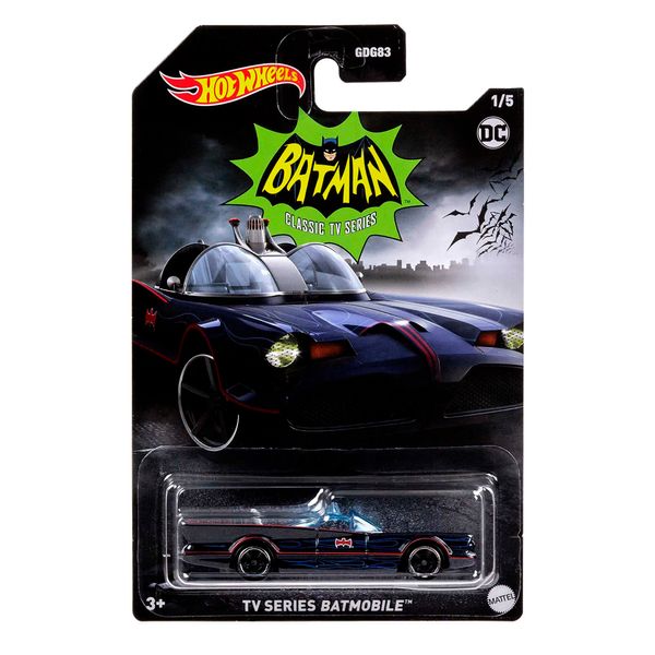 Hot Wheels Batmobile, 1 1:64 Scale Toy Car, DC Batmobile Collectible Vehicle, Toy for Batman Fans & Kids, HMV72 (Assorted Design)