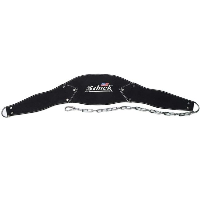 Schiek Sports Model B5008 Synthetic Leather Dip Belt - Black