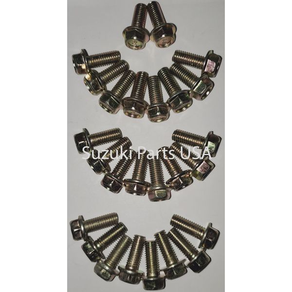 QTY26 - DOOR / TAILGATE HINGE BOLTS / SCREW REPLACEMENT - SAMURAI '80-'95