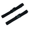 Webbing Strap with Quick Release Buckle, Pack of 2 (Black, 50cm)