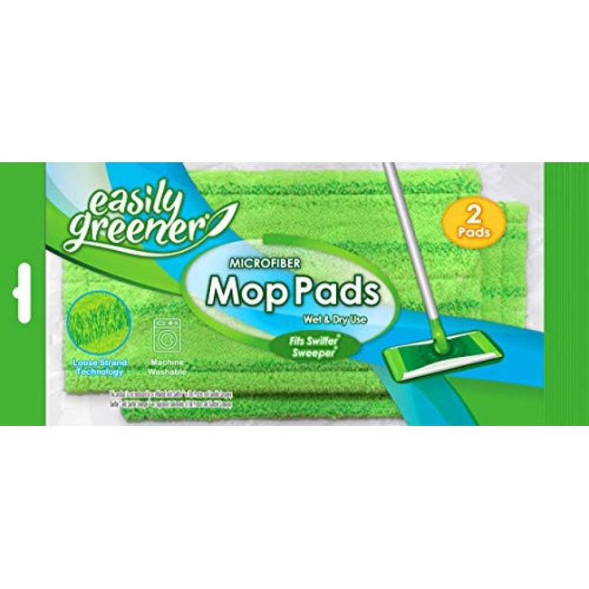 4 PACK Microfiber Mop Pad Refills Washable Reusable Fit as Swiffer