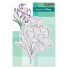 Penny Black Cling Rubber Stamps - Iris Elegance 40-848