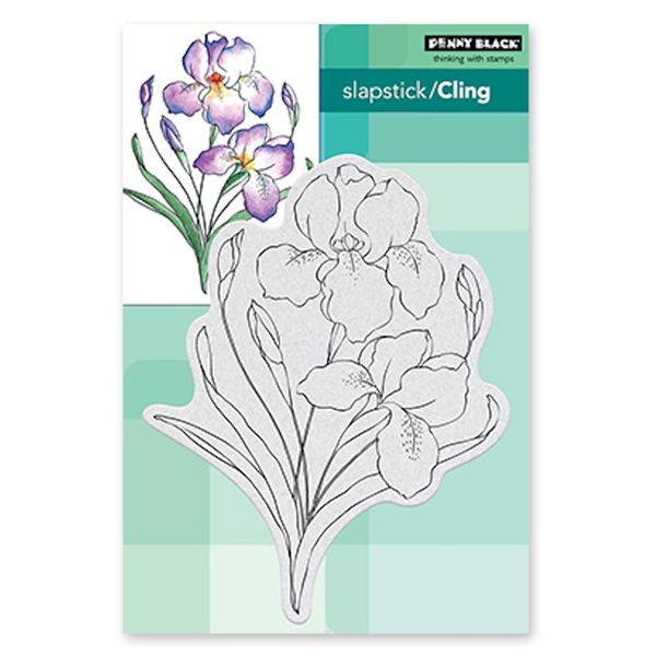 Penny Black Cling Rubber Stamps - Iris Elegance 40-848