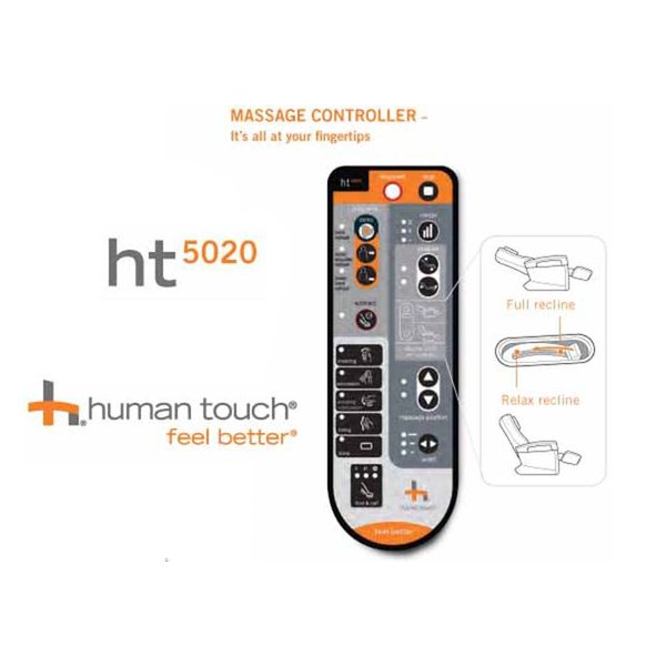 Human Touch HT-5020 Massage Chair Handheld Remote control Hand Controller OEM