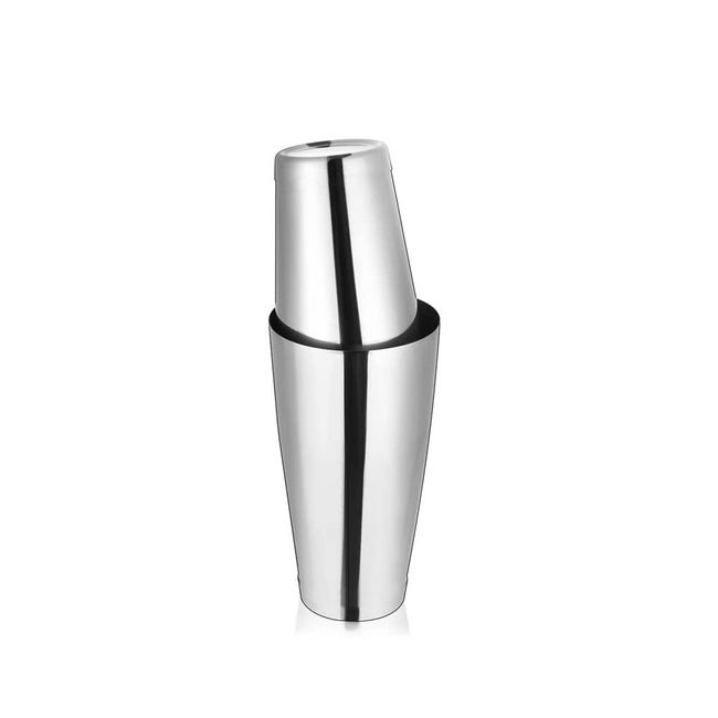 Boston Shaker Stainless Steel Cocktail Shaker Shaker Flare Bartender for Practice Bartender Wine Liquor Bar (Silver)